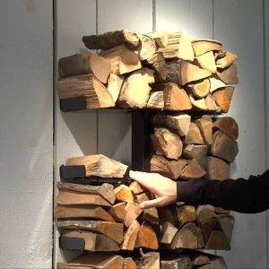 Botellero Leñero pared Tree de Radius design. Mobiliario y complementos de hogar