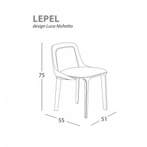 Silla Lepel de Casamania. Sillas modernas. Muebles de diseño italinao.