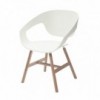 Silla Vad Wood de Casamania. Sillas y poufs modernos. Diseño italiano.