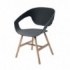 Silla Vad Wood de Casamania. Sillas y poufs modernos. Diseño italiano.