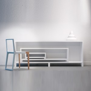 Aparador Ora Storage 2 de Branca. Muebles modernos italianos.