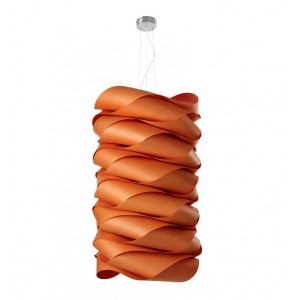 Lámpara suspensión Link Chain de Luzifer. Increíble lámpara en forma de Möbius en tres dimensiones.