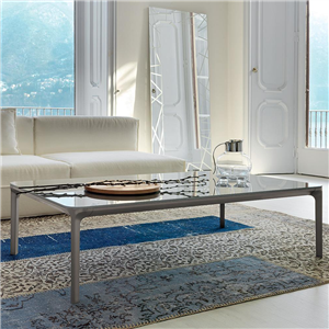 Mesa auxiliar Slim Cristal H37 de Sovet. Mesa centro diseño. Mesas auxiliares.