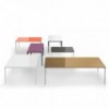 Mesa auxiliar Slim Cristal H37 de Sovet. Mesa centro diseño. Mesas auxiliares.