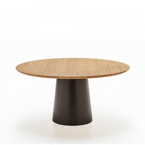 Mesa Totem Wood redonda de Sovet. Mesas de comedor. Mesas redonda de diseño.