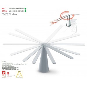 Lámpara sobremesa Elica moderna y elegante de Martinelli Luce.