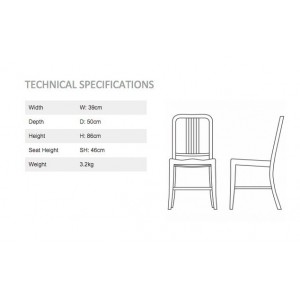 Silla Navy de Emeco. Sillas diseño.