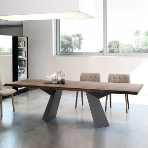 Mesa Fiandre de Bontempi. Mesas modernas para comedor de diseño italiano.