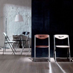 Silla Plegable Ripiego de Ozzio design. Sillas modernas de cocina plegable.
