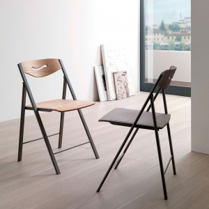 Silla Plegable Ripiego de Ozzio design. Sillas modernas de cocina plegable.