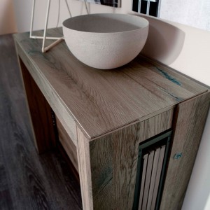 Mesa/consola A4 de Ozzio design. Consola transformables a mesa.