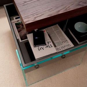 Mesa elevable Bellagio de Ozzio. Mobiliario de diseño. Mesas de centro.