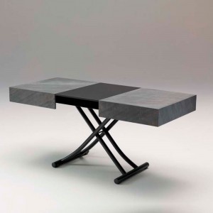 Mesa transformable Box legno de Ozzio design. Sillas y mesas transformables.