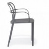 Sillón Intrigo 3715 de Pedrali. Sillones de diseño. Sillones de aluminio de jardín.