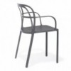 Sillón Intrigo 3715 de Pedrali. Sillones de diseño. Sillones de aluminio de jardín.