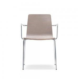 Sillón Inga 5614 de Pedrali. Sillones de diseño. Sillones de multicapa de roble.