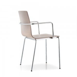 Sillón Inga 5614 de Pedrali. Sillones de diseño. Sillones de multicapa de roble.
