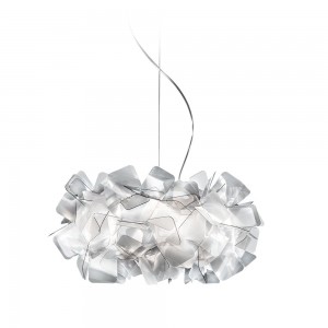 Lámpara suspensión Clizia de Slamp. Diseño con acabados de alta calidad.