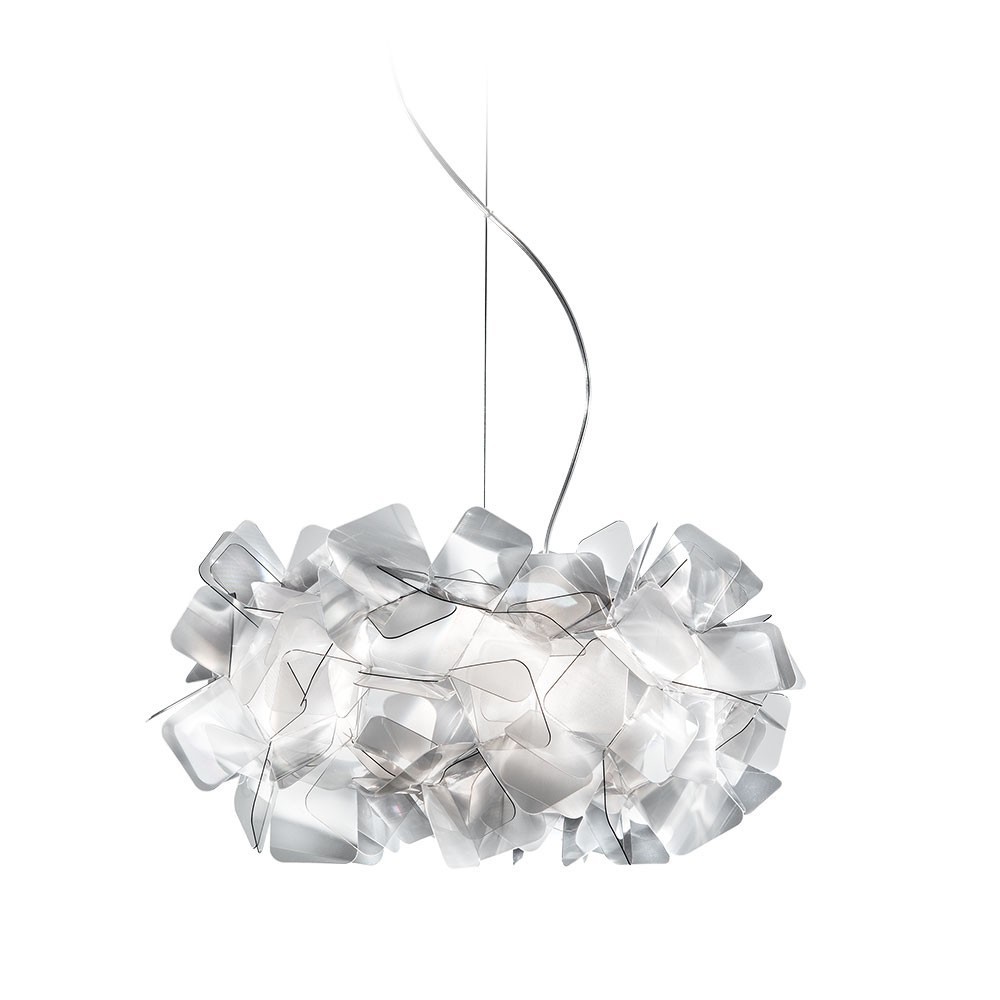 Lámpara suspensión Clizia de Slamp. Diseño con acabados de alta calidad.
