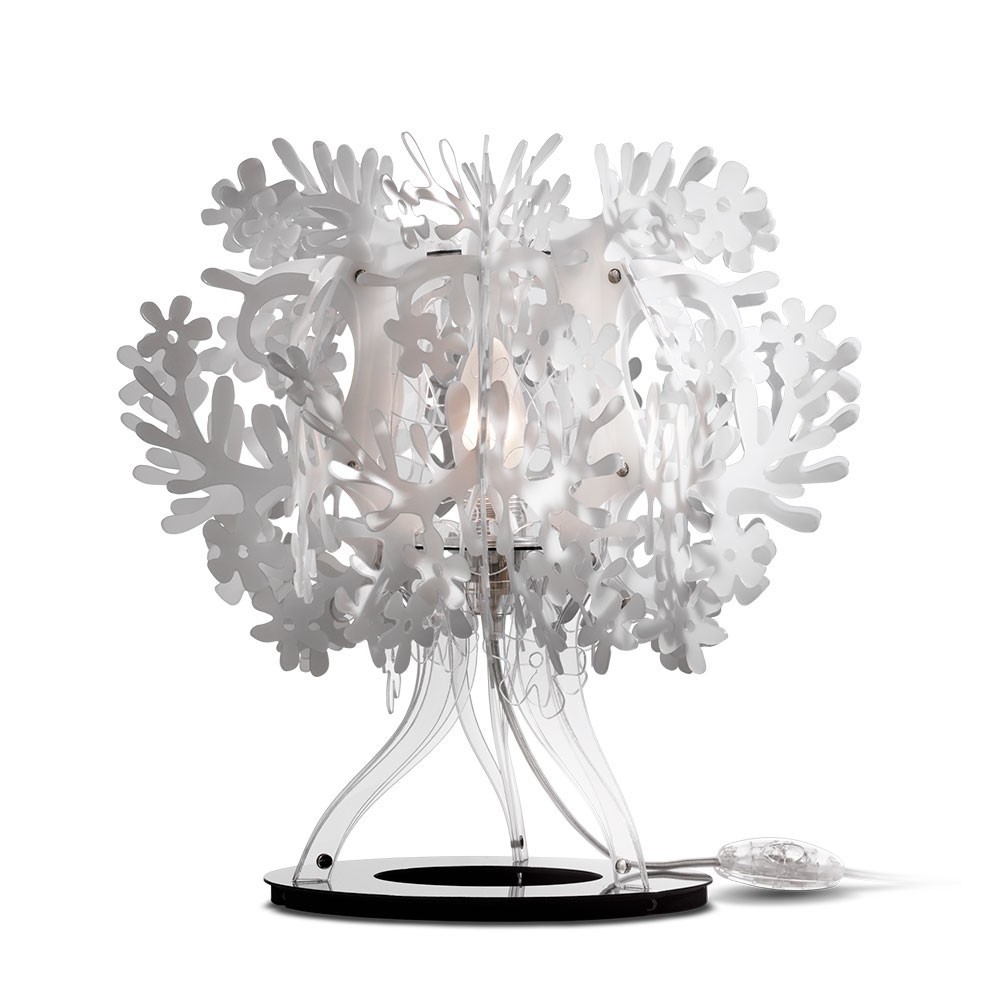 Lámpara sobremesa Fiorellina Slamp. Moderno diseño que otorga elegancia.