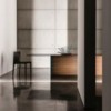 Mesa Regolo rectangular cristal de Sovet Italia. Mesas con sobre de cristal.  