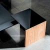 Mesa centro Regolo cuadrada cristal de Sovet Italia. Mesas y complementos de diseño.