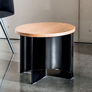 Mesa de centro Regolo redonda madera de Sovet Italia. Mesas y complementos de diseño.
