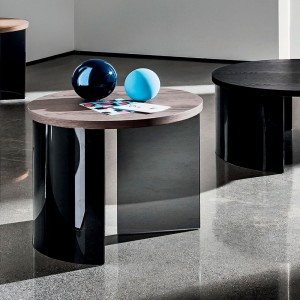 Mesa de centro Regolo redonda madera de Sovet Italia. Mesas y complementos de diseño.