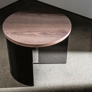 Mesa de centro Regolo redonda madera de Sovet Italia. Mesas y complementos de diseño.