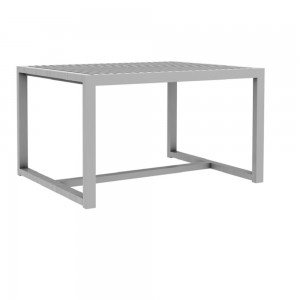 Mesa de diseño DNA de Gandia Blasco. Mesa de aluminio para exterior.