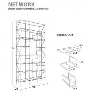 Librería Network de Casamania. Complementos para hogar y contact. Diseño italiano.