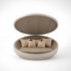 Cama Daybed Ulm Giratoria con Parasol y Luz Led en el Interior | Vondom